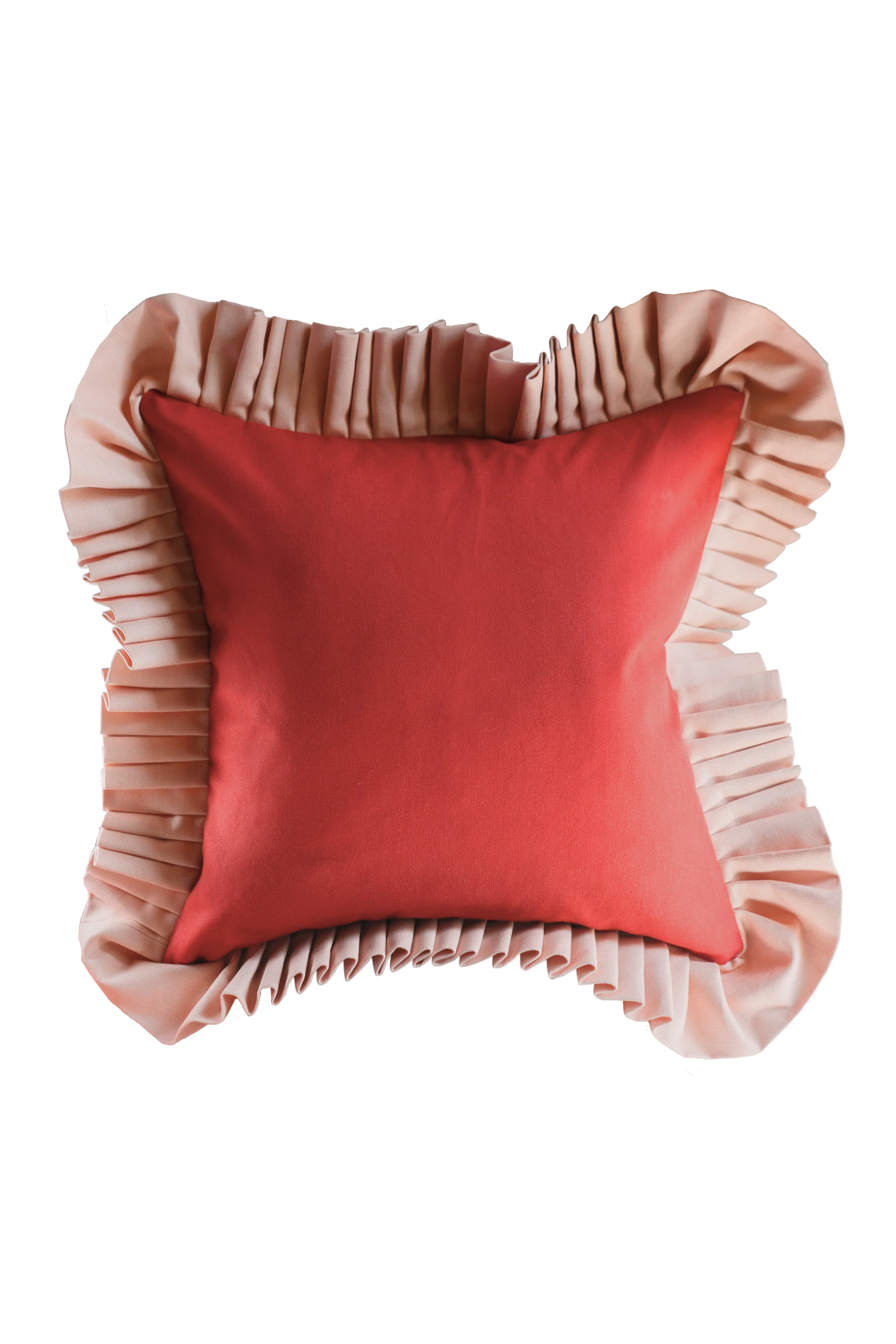 [In Casa By Pa Boy] Wine Red & Rose Pink Ruffle