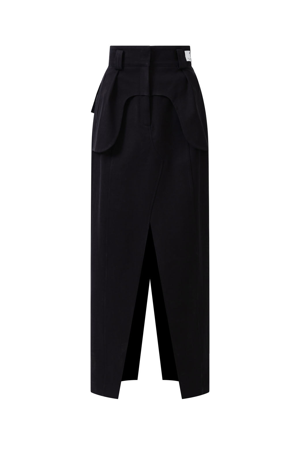 [RE;CODE] Pants Detail Long Skirt (BLACK)