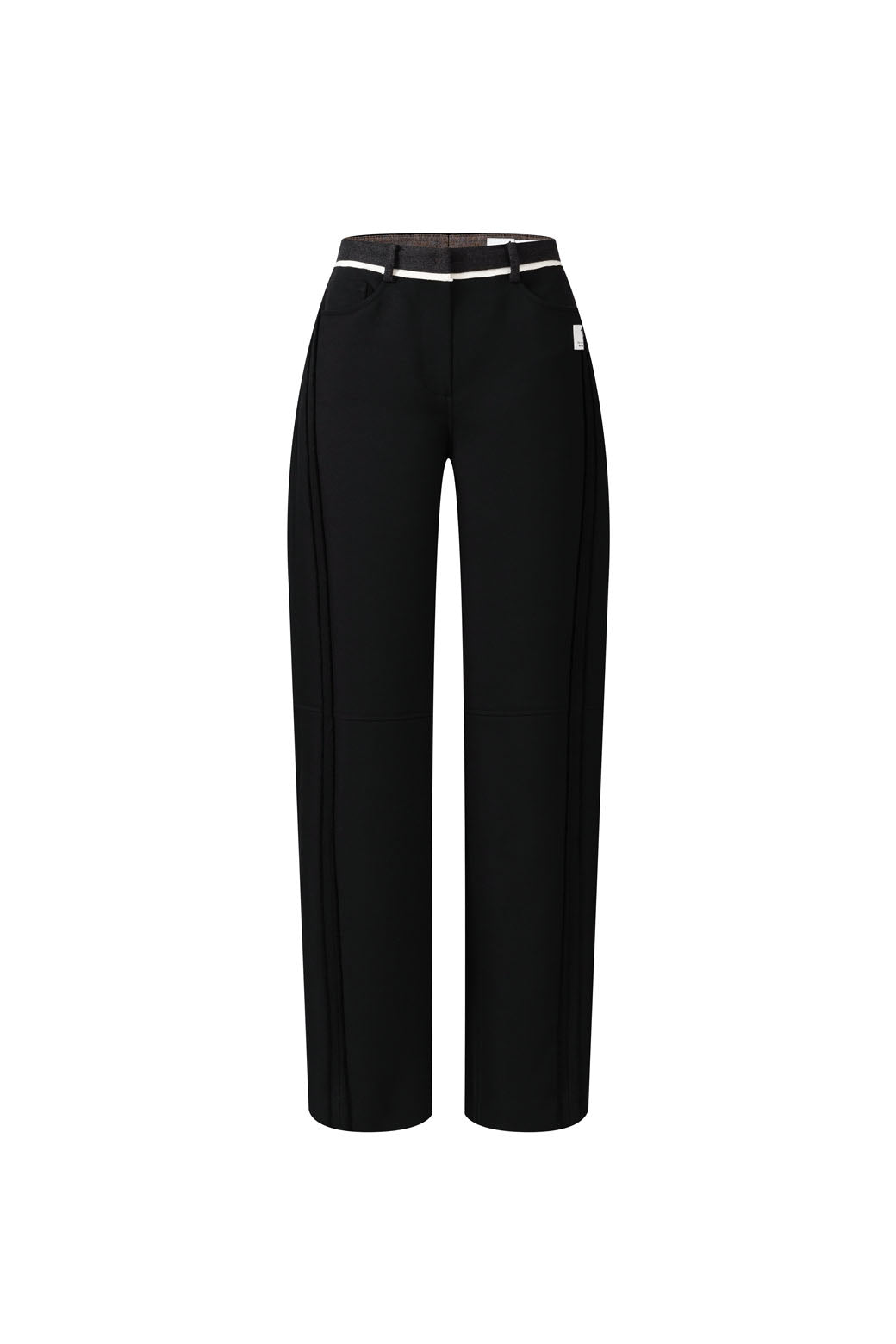 [RE;CODE] Double Waist Trousers (BLACK)